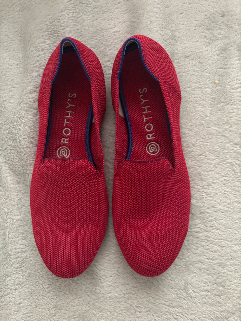 Rothy's Red Slip-On Loafers